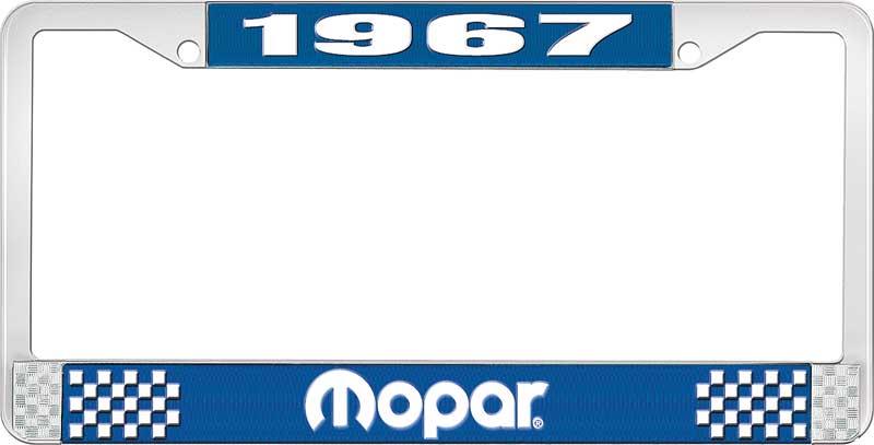 1967 MOPAR LICENSE PLATE FRAME - BLUE
