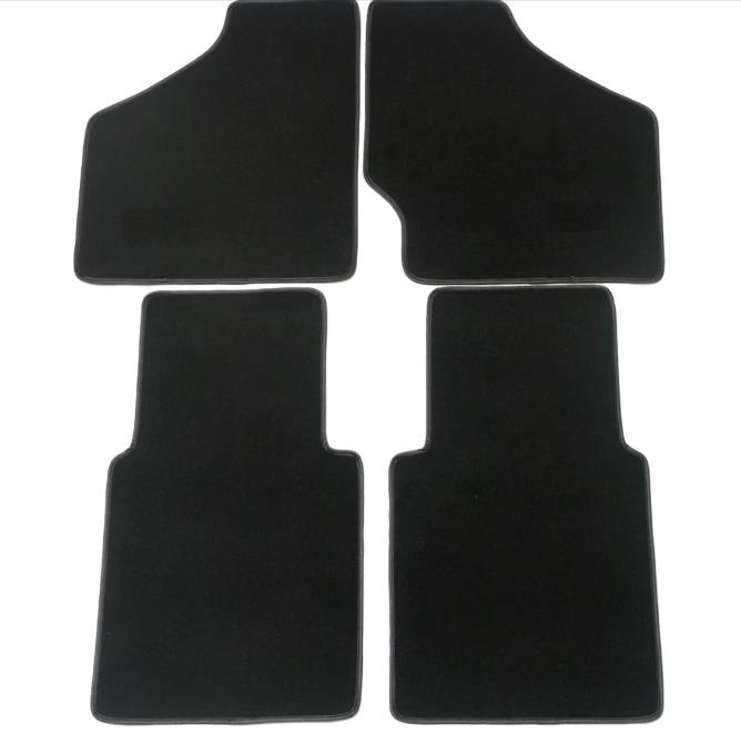 4 Piece Front Overmats, Black