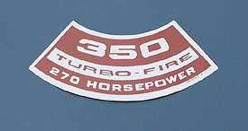 Decal,A/C 350/270 HP,1971