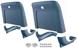 1969-72 Bucket Seat Back & Base Kit, dark blue