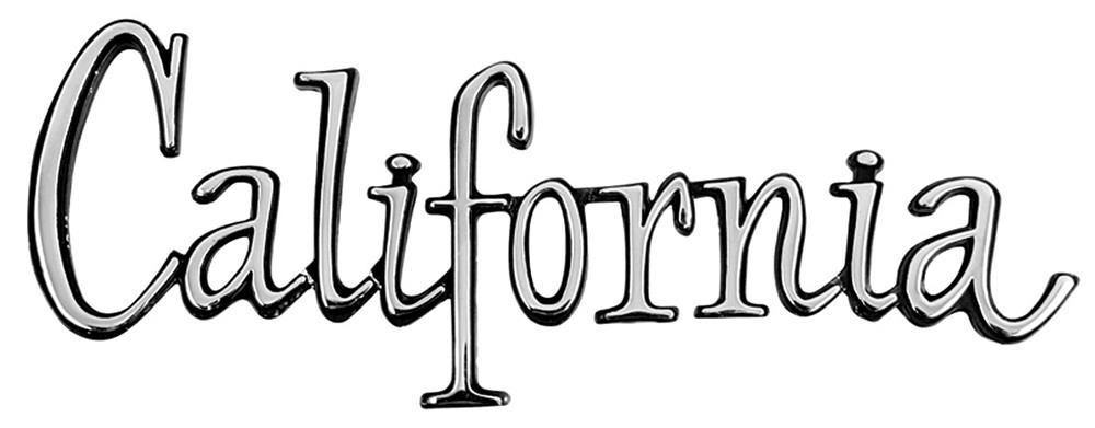 emblem bakskärm, "California"