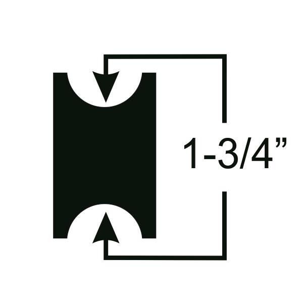 "Spring Rubber-XHard 5x1-3/4"" 8"