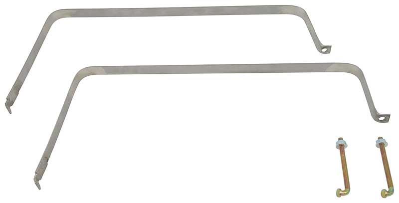 Fuel Tank Mounting Strap Set - Stainless Steel (With Hardware)