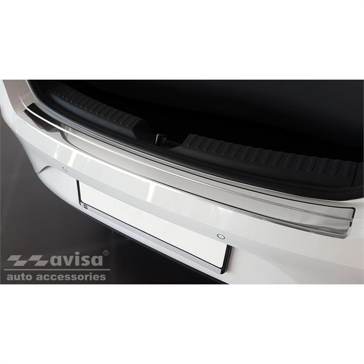 Stainless Steel Rear bumper protector suitable for Seat Leon IV HB 5-doors 2020-