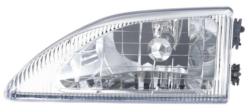 1994-98 Mustang Cobra Headlamp Assembly RH (With Bulb) - Clear Lens