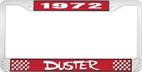 nummerplåtshållare, 1972 DUSTER - röd