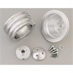 Pulley Kit, Billet aluminum, V-belt