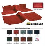 1955 CHEVY 4 DOOR SEDAN W/ BENCH LOOP CARPET -RED