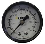 Fuel pressure, 38mm, 0-120 psi/0-8 bar