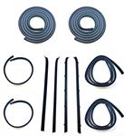 Belt Weatherstrip--Window Channel--Door Seal Kit - Inner & Outer Upper & Division Bar Driver Side & Passenger Side