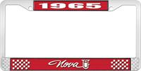 nummerplåtshållare, 1965 NOVA STYLE 1 röd