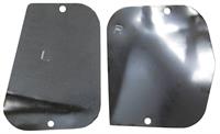 Inner Fender Cover Plates, Front, Steel, Black, Dodge, Plymouth, Pair