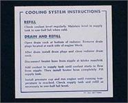 Decal,Cool System Warn,65/67