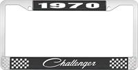 1970 CHALLENGER LICENSE PLATE FRAME - BLACK
