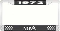 1972 NOVA LICENSE PLATE FRAME STYLE 2 BLACK