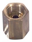 Brake Fitting, Straight, Steel, Natural, 3/8-24 in.
