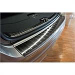 Zwart RVS Achterbumperprotector passend voor Volvo XC60 2013-2016 'Ribs'