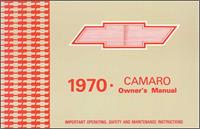 1970 Camaro Owner's Manual