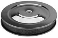 Air Filter Assembly, 14 in. Diameter, Round, Steel, Chrome, 2 in. Filter Height