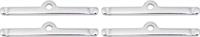 Valve Cover Hold-Down Tabs, Steel, Chrome Plated, Chevy, Small Block V8/V6, Set of 4