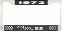 1972 NOVA SS LICENSE PLATE FRAME STYLE 3 BLACK