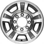 Wheel, 2011-14 Silverado, GMC Sierra, Silver, Aluminum, 17 in. x 7.5 in., +28.00mm Offset
