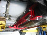 Torque Arm, Tunnel Mounted, Red Powdercoated, Steel, Kit