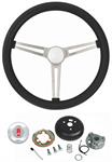 Steering Wheel Kit, Classic Nostalgia, 196-77 Olds, Black Foam, w/ Std Column