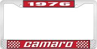 1976 CAMARO LICENSE PLATE FRAME STYLE 2 RED