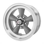 Wheel, Torq-Thrust D, Aluminum, Gray, 15" x 6", 5 x 4.5" Bolt Circle