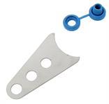 Exhaust Hanger, Weld-On, Stainless Steel, 5" Long, Fits 3" Pipe