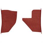 1955-59 Chevrolet/GMC Truck	 Carpet Kick Panel Inserts	 w/o Cardboard Backing	 Loop	 Red