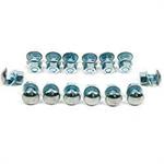STAINLESS STEEL FRONT AND REAR BUMPER BOLT SET (42 PIECE)