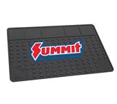 Work Bench Mat, Rubber, Black, Summit Racing Equipment® Logo