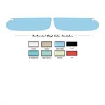 LIGHT BLUE PERFORATED VINYL SUNVISORS