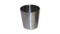 Exhaust Pipe Reducer, Concentric, Stainless, Natural, 2.0 in. Inlet, 2.5 in. Outlet, 2.0 in. Length