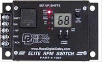 Switch, RPM Activated, Shifts 1 to 4  Gears, CO2, Air, or Electric Shift, LCD, Aluminum, Each