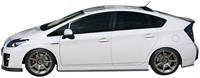 Chargespeed Sideskirts passend voor Toyota Prius 3 Hybrid 2009- 'BottomLine' (FRP)