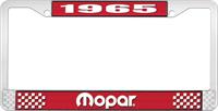 1965 MOPAR LICENSE PLATE FRAME - RED