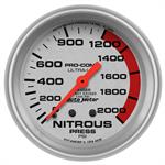 Nitrous pressure, 67mm, 0-2000 psi, mechanical