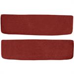 1955-59 Chevrolet/GMC Truck	 Carpet Door Panel Inserts	 w/o Cardboard Backing	 2-Piece	 Daytona	 Red