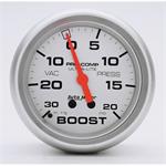 Boost Pressure Gauge 67mm 30 in . Hg . -vac / 20psi Ultra-lite Mechanical