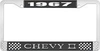 1967 CHEVY II LICENSE PLATE FRAME BLACK