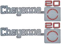 emblem framskärm, "Cheyenne 20"; ; par