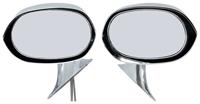 1973-74 B-Body Chrome Racing Door Mirrors With Remote