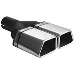 Exhaust Tail Pipe Double Rectangular 86x54x200
