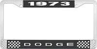 1973 DODGE LICENSE PLATE FRAME - BLACK