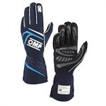 FIRST GLOVES FIA 8856-2018 MY2025 NAVY BLUE / CYAN SZ. XL