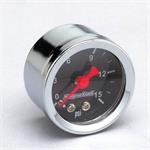 Fuel pressure, 38mm, 0-15 psi, mechanical