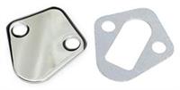 Fuel Pump Block-Off Plate, Steel, Chrome Plated, Chevy, Chrysler, Dodge, Ford,